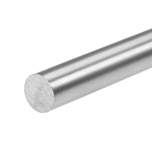 Miniatura 31 de uxcell Varilla de acero redonda, barra de torno HSS de 0.591 in, herramienta de 5.906 in de largo, para engranajes de eje, taladradora, taladradora