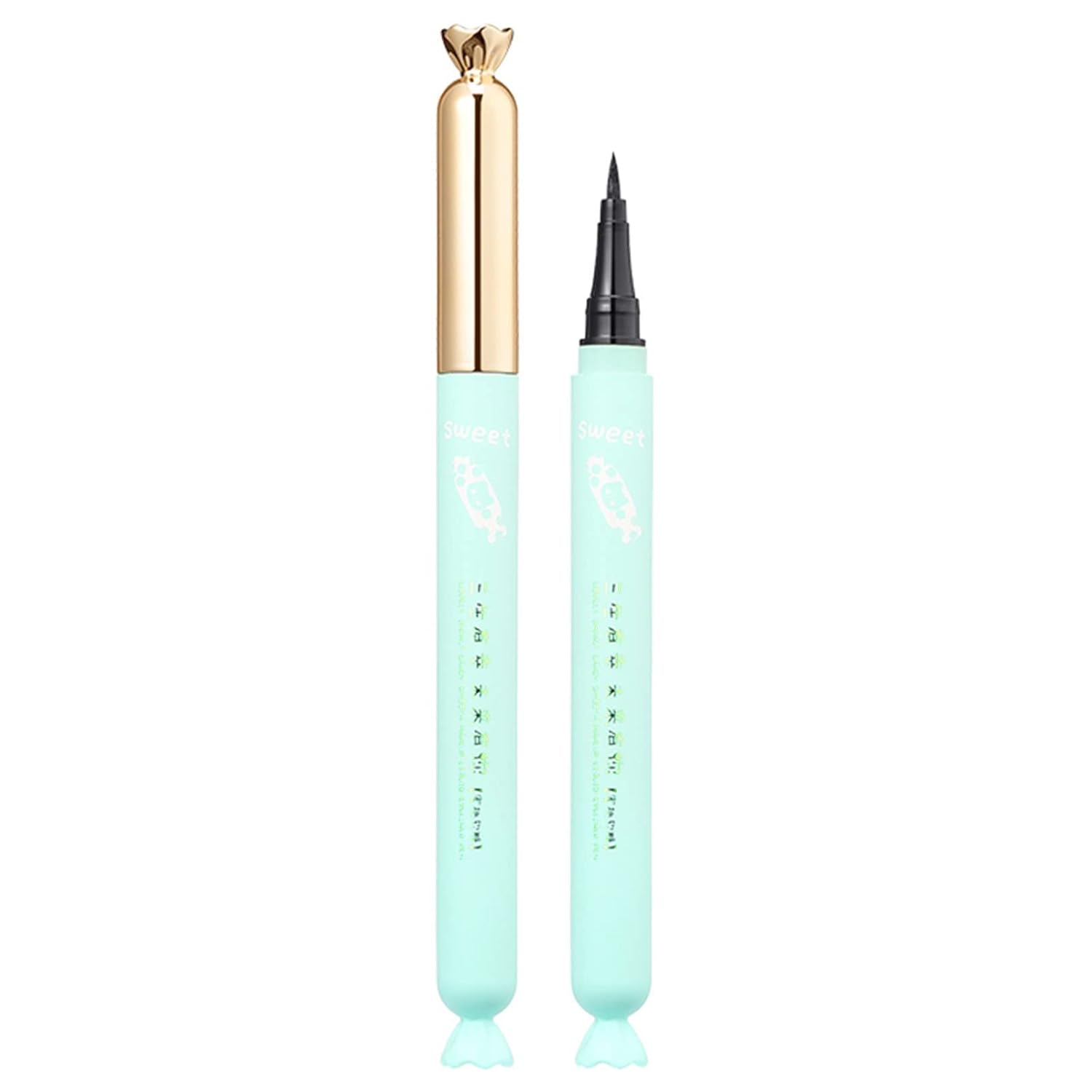 Quick Drying Waterproof Sweat Proof Sponge Head Eyeliner Waterproof And Long Lasting Eyeliner Makeup Set 1ml Tape for