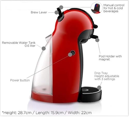 Miniatura 7 de SOVORM Cafetera y cafetera para capuchino, viene con espumador de leche apto para lavavajillas
