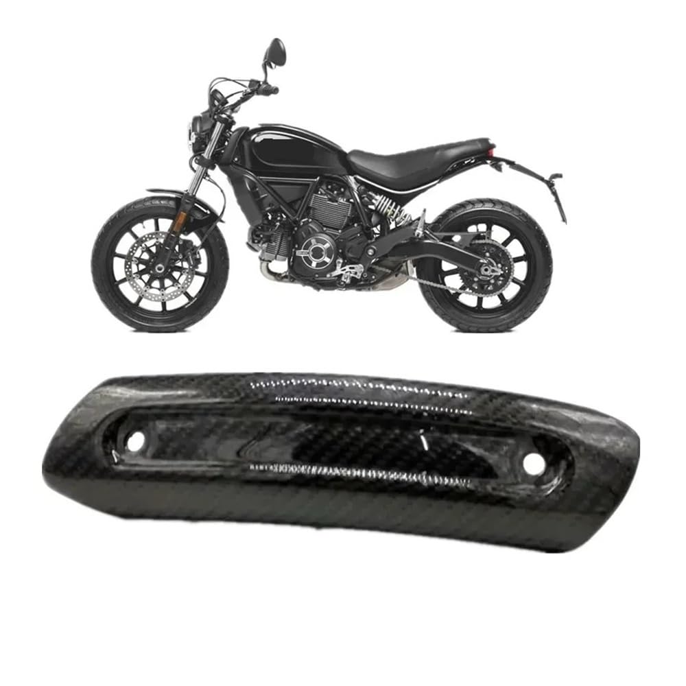 Motocicleta Escudo Térmico para Scrambler 400, 800 Y 1200: Cubierta Protectora De Ventilación para Motocicleta, Protector Térmico para Tubo De Escape, Antiescaldaduras.