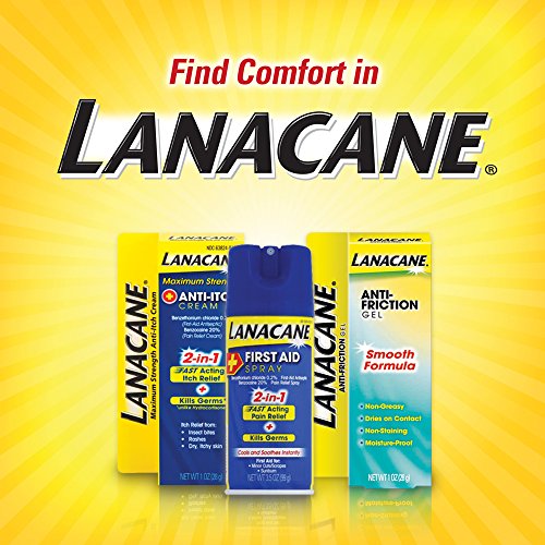 Lanacane Maximum Strength Anti-itch Cream- Antiseptic For Fast-acting Itchy Skin Relief From Insect Bites, Rashes & Dry Skin, Cools & Soothes For Instant Relief, With Benzocaine, 1 oz. (Pack of 3) - Thumbnail 4