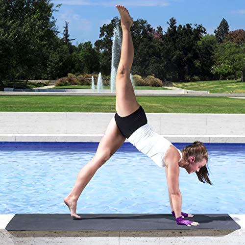 ProsourceFit Luvas de ioga aderentes, alças de ioga com design firme sem dedos, tamanho único, luvas