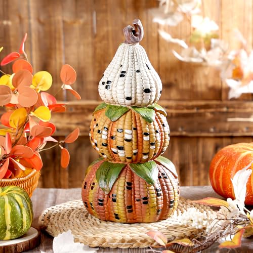 Soulchen 14' Pumpkin Fall Decorations for Home Stacked Pumpkin Decor