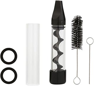 nulala twisted glass stumpfe rohr kit, twisty glass stumpfe glasspirale rauchpfeife stumpfe flache mund mini spirale rösth...