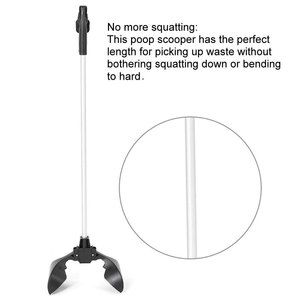 Poop Scoops für Hunde,Dog Poop Scoop Dirt Picker Hundekot Greifer Sammler Tool mit langem Griff, kein Bücken mehr