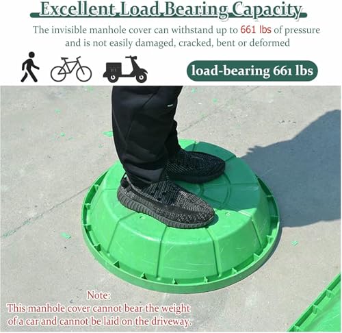 Couvercle de regard fosse septique résistant intempéries pour jardin