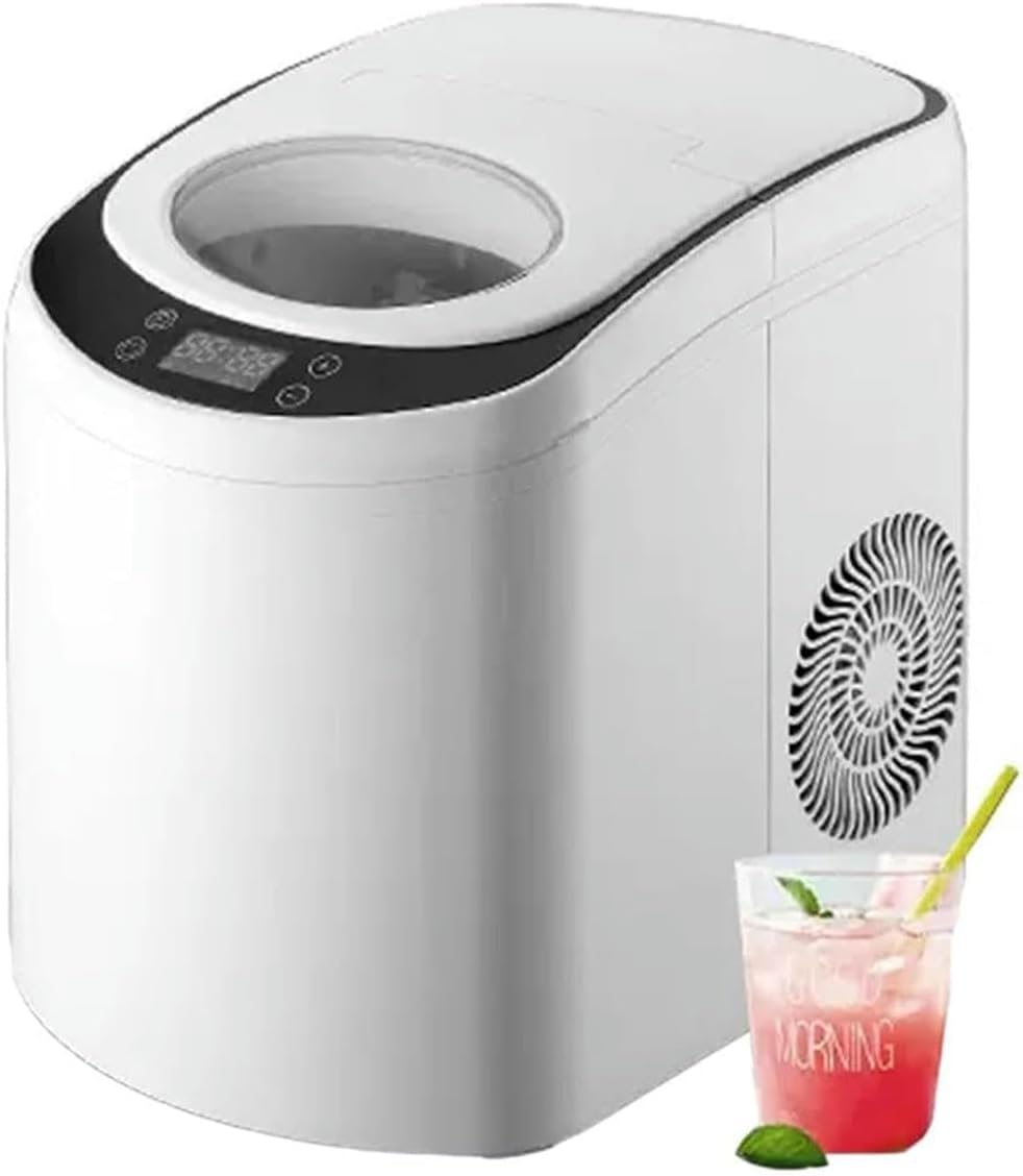 AMNOOL Machine to Make Ice On A Small Countertop Machine for Home for Home, Mini Commercial Tea Shop of Milk, Machine for Making Completely Automatic Square Ice Cubes