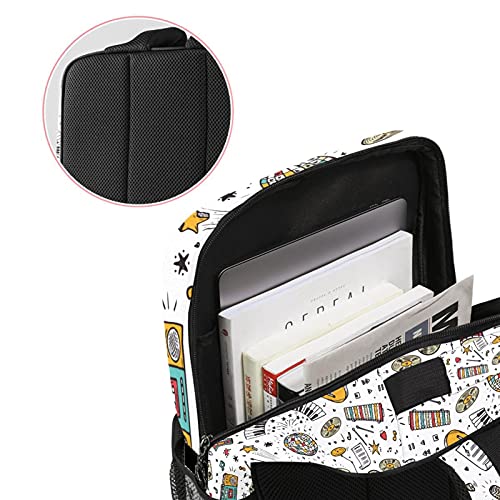 Sac à dos ordinateur violon imprimé pour travail et loisirs - 3