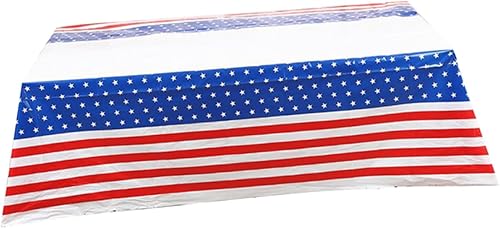 Disposable Independence Day Tablecloth for Buffet Parties Patriotic Theme Party Table Cover and Use Kitchen Table Decoration