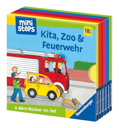 ministeps: Mein erster Bücher-Würfel: Kita, Zoo und Feuerwehr...