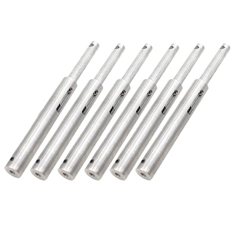 Tren recto antivibración aleación aluminio ligero M3 M4 avión RC | Aleación ligera resistente equilibra peso y rigidez y amortigua presión al aterrizar.(6PCS M4)