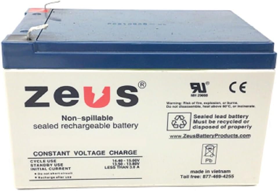 Hydra Fitness Exchange Lead Acid Deep Cycle 12 Volt Battery - High Energy Long Lasting Battery Life - Sealed Rechargeable Battery for Elliptical Works with Matrix Fitness, Replacement P/N 0000084267