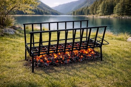 Argentine Iron Grill asado brasero parrilla. Brasero Premium Brasero. Braciere (ferro). Braciere mobile (48,8 x 20,3 cm)