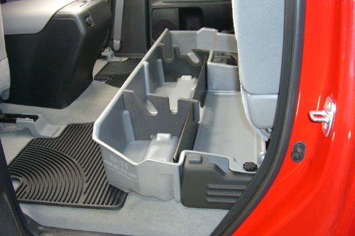 DU-HA Under Seat Storage fits 2007-2021 Toyota Tundra Double Cab without Factory Subwoofer | Black Heavy-Duty Back Seat Organizer | 60051 - Thumbnail 6