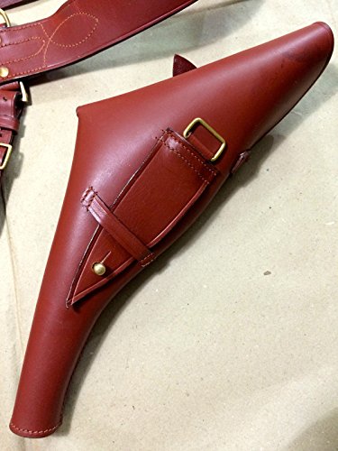 Sam Browne Belt + Shoulder Strap + Sword Frog + Holster Set - Reddish Brown,Wwii Reproduction, Ww2 Reproduction,Wwii/Wwi, Collectibles Goods,Collectibles Products,Wwii Repro #TOP4
