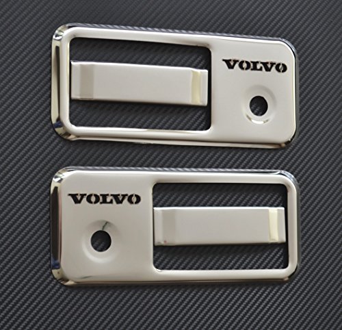 2 x 3D Chrom Super Edelstahl Spiegel Griff Tür Bezüge für FH FM FL LKW