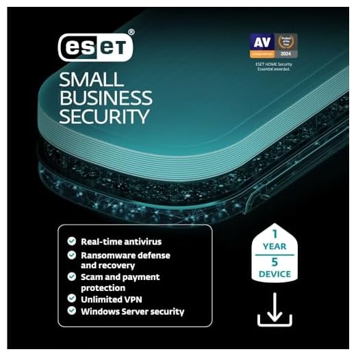 ESET Small Business Security | 2025 Edition | 5 Devices | 1 Year | Small Business Software | Server Protection | VPN | Ransomeware | Privacy | IOT Protection | Digital Download [PC/Mac/Android]