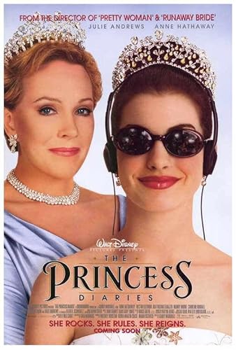Ski Town ALL-STARS 581764 THE PRINCESS DIARIES Movie Anne Hathaway Julie Andrews Hector DECOR WALL 24x18 PRINT POSTER