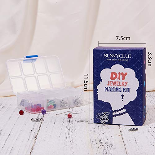 Sunnyclue 1 Box Diy 10 Pairs Celtic Knot Dangle Earring Making Kit Celtic Knot Connect Charms Findings Irish Wiccan Flower Star Triangle Heart Love With Beads Earring Hooks Instruction For Beginners #TOP6