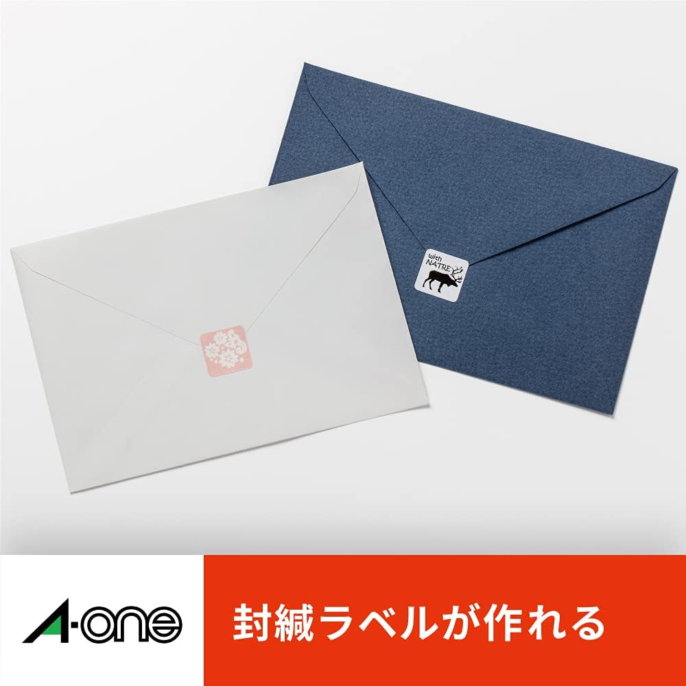 A-One 31552 Label Stickers, Paper, for QR Codes, Easy to Work, Rounded Corners, 24 Labels, 100 Sheets