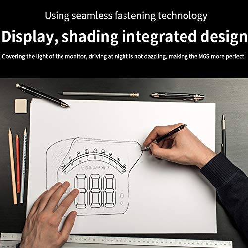 Universal M6S Carro HUD Display ODB II GPS Velocímetro Tacômetro Velocidade/Temperatura da água/Volt