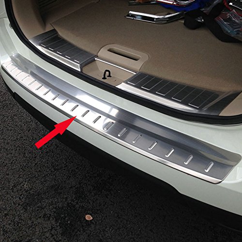 Stainless Steel Rear Bumper Sill Plate Guard Cover Trim Fit for Nissan Rogue 2015 2016
