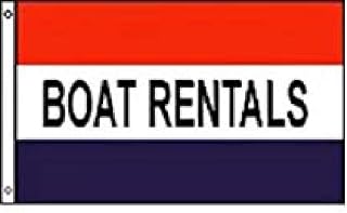 BOAT RENTALS Flag Advertising Banner Rental Pennant Rent Marina Sign 3x5 Outdoor