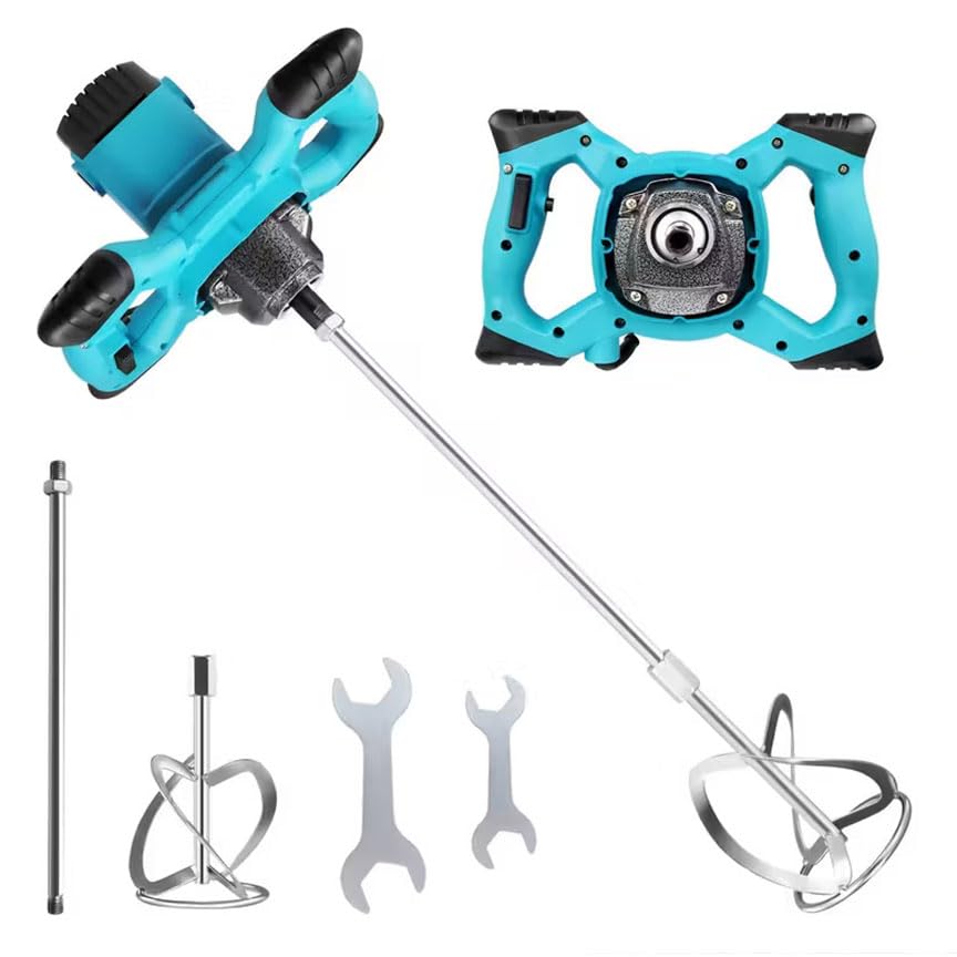 K2 STORE - Miscelatore Cemento 2600W 6 Marce con Frusta – Agitatore Elettrico Professionale per Malta, Vernice, Colla e Intonaco – Impugnatura Ergonomica Antiscivolo e Regolazione di Velocità
