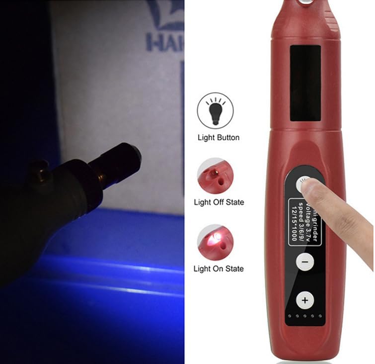 Treedix USB Mini Electric Engraving Machine Engraver Pen Precision Micro Electric Mill Tools Engraved Jewelry Glass Metal Wood Resin Utility kit Multifunctional Abrasive Tools