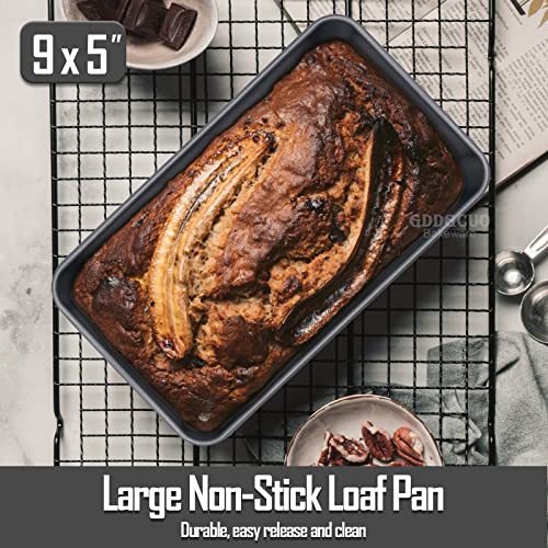 Gddgcuo Loaf Pan Set, 9 X 5 Inch Heavy Carbon Steel Bread Pan, Non-Stick Loaf Baking Pan For Baking Bread, Meatloaf And Banana Bread, 2 Pack #TOP4