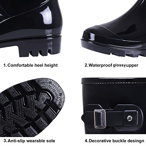 Image of Asgard Women's Tall Rain Boots Waterproof Knee High Rainboots Rubber Garden Boots