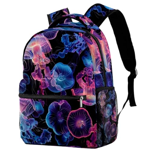 Sac à dos de campus ergonomique multicolore avec filet bouteille