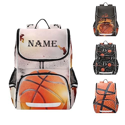 XUWU Personalized Basketball Backpack for School Bag Teen Kids Boys Girls