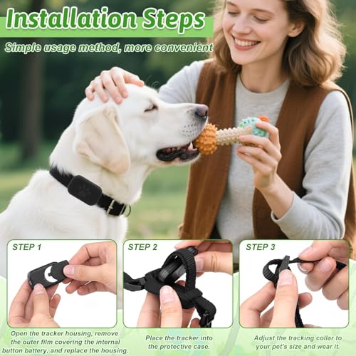 GPS Tracker Katze, Mini GPS Tracker für Katzen Hunde, Tracker Hund Ohne ABO, Weltweite Standortverfolgung, Kompatibel mit iOS und Android, Wasserdicht Bluetooth Haustier Locator