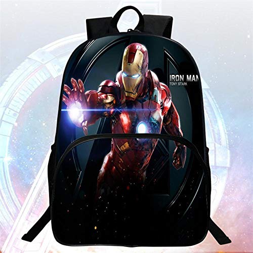 Bag Set Mochilas Escolares 3D Infantil Avengers Iron Man De Dibujos Animados