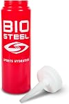 BioSteel Team Sports Bouteille d'eau 900ml, Bouteille de pression pour la catégorie Pro avec bec de chasse rapide, fuite-proof, BPA Gratuit