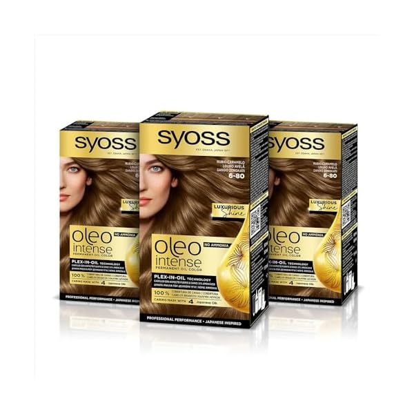 Descubre la mejor manicura y pedicura de LugoPulsa aqui 👈🏼 y pide cita Syoss-Oleo-Intense-Tinte-6-80-Rubio-Caramelo–Coloracion-permanente-Sin-Amoniaco–Cobertura-profesional-de-canas–Resultados-de-peluqueria-Pack-De-3