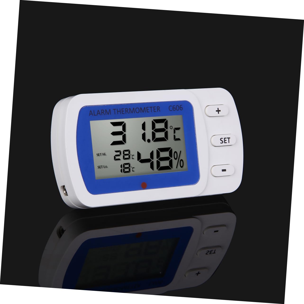 MAGICLULU 2piezas Digital Refrigerador y Congelador Medición De Temperatura Interior y Exterior Alarma De Temperatura Alta y Display Lcd y Azul Para Cocinas y Restaurantes