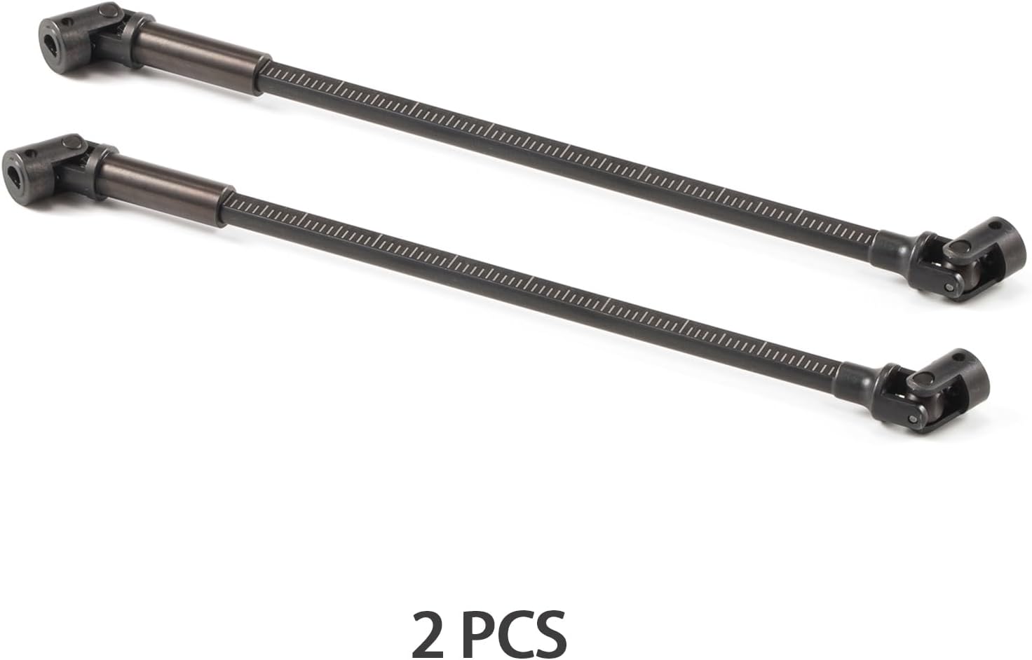 130mm Steel SCX24 Cut-to-Length Driveshaft with D Hole, Fit for Axial 1/24 RC Crawler Custom Builds (2 PCS)