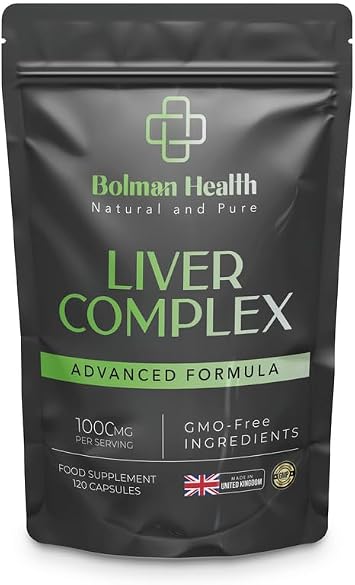 Liver Complex Capsules | TUDCA, NAC & Psyllium Husk | 120 Capsules | Supports Liver Function, Digestion & Metabolism | Vegan Capsules | Non-GMO | Gluten-Free Liver Supplement