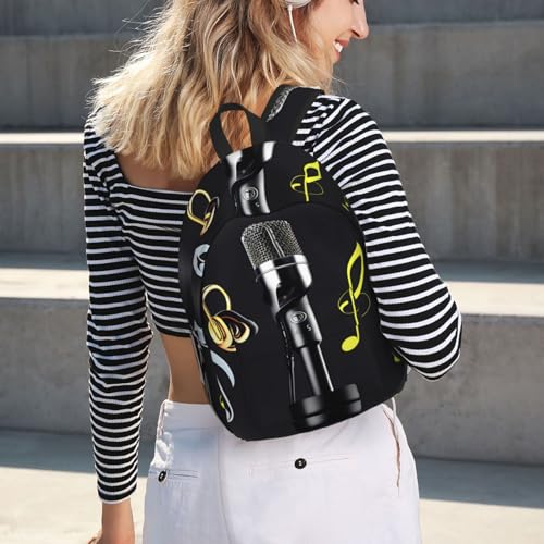 Mochila de viaje ergonómica de notas musicales contra la fatiga en senderismo 7