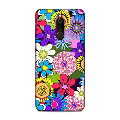 Image of Printed Mobile Back Hard Case Cover for Xiaomi Redmi 8 | Multi Flower, Colourful Flower, A-2182