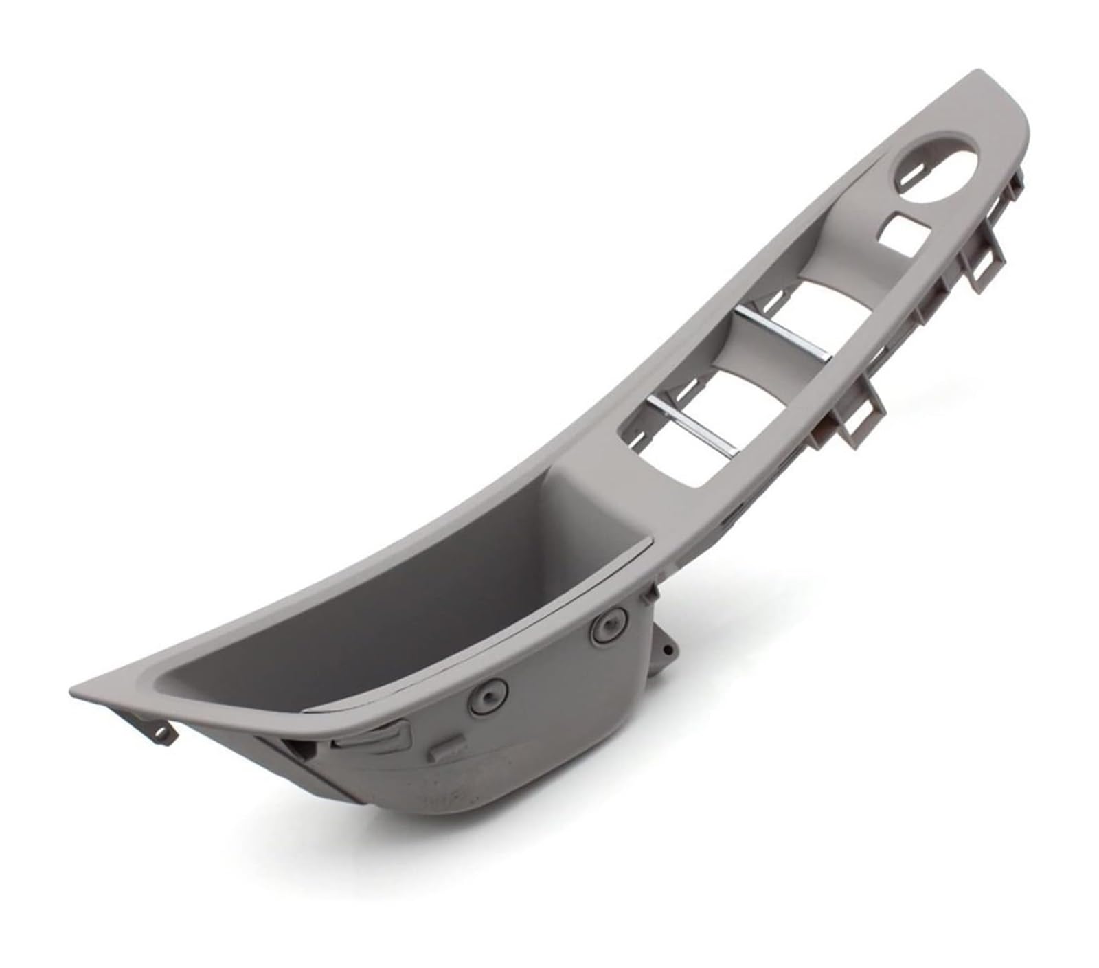 TYTYASS Inner Door Handle LHD RHD Car Interior Door Pull Handle Armrest Panel Trim for BMW 5 Series F10 F11 F18 520 523 525 528 530 2010 2011-2017(Grey,LHD)