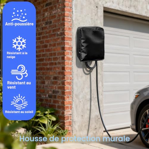ENUTROF Protection Borne de Recharge Wallbox 40x32x20cm Toit en Tissu – vue 6