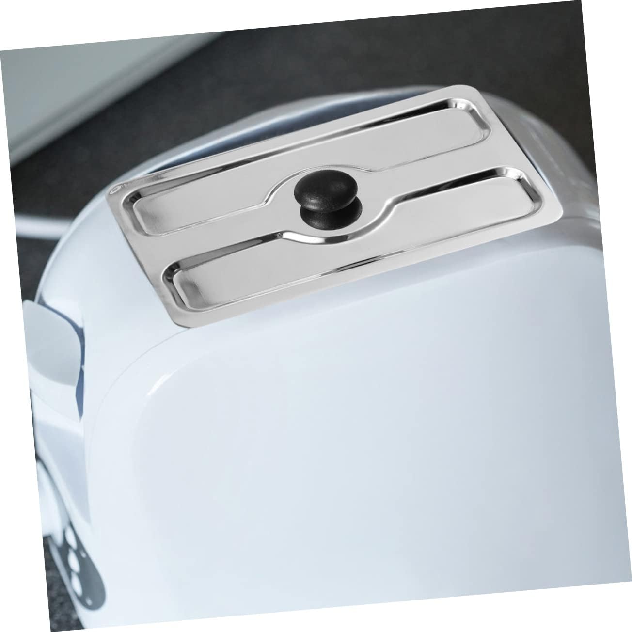 2pcs Stainless Steel Toaster Lid Protective Cover for Automatic Bread Maker Kitchen Appliance Cover for Daily Use