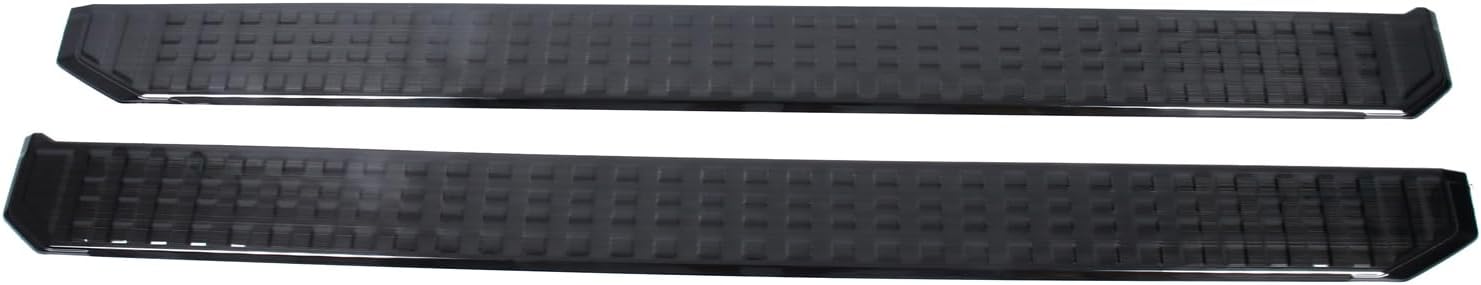 L2R for Toyota Land Cruiser Prado J250 LC250 (2024-2025) Running Boards Side Steps Sill Panel Car Body Exterior Accessories Stainless Steel 2 PCS (Black)
