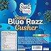 Sour Blue Raspberry Gushers, Best Viral TikTok Candy, Irresistible Extremely Sour Gushers/Gummys (8 Ounces)