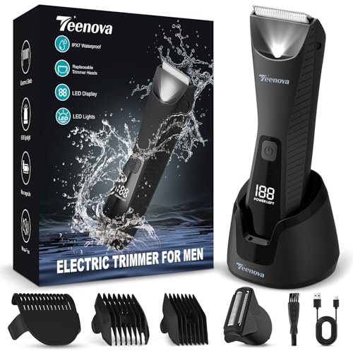 TEENOVA Pubic & Body Hair Trimmer for Men