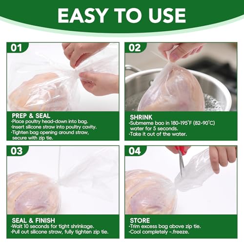 Poultry Shrink Bags with Heat Seal