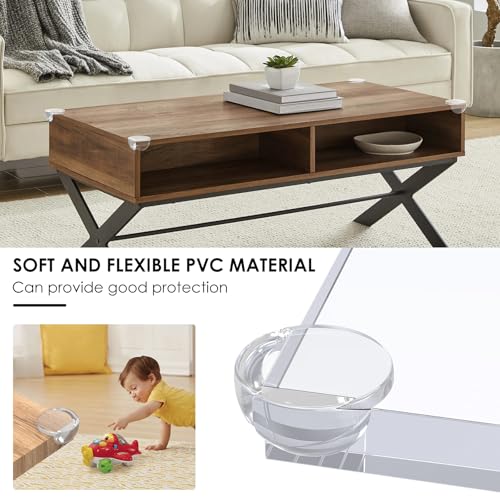 Image of 48PCS Table Corner Protectors Self Adhesive Table Corner Guard for Baby Safety, Clear Corner Covers for Baby Proof Corner Bumpers Cushion